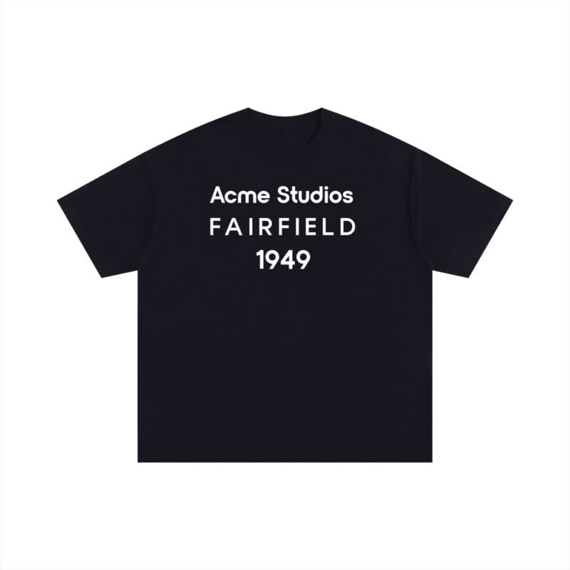 ACME STUDIOS LOGO - OVERSIZED TEE - BLACK
