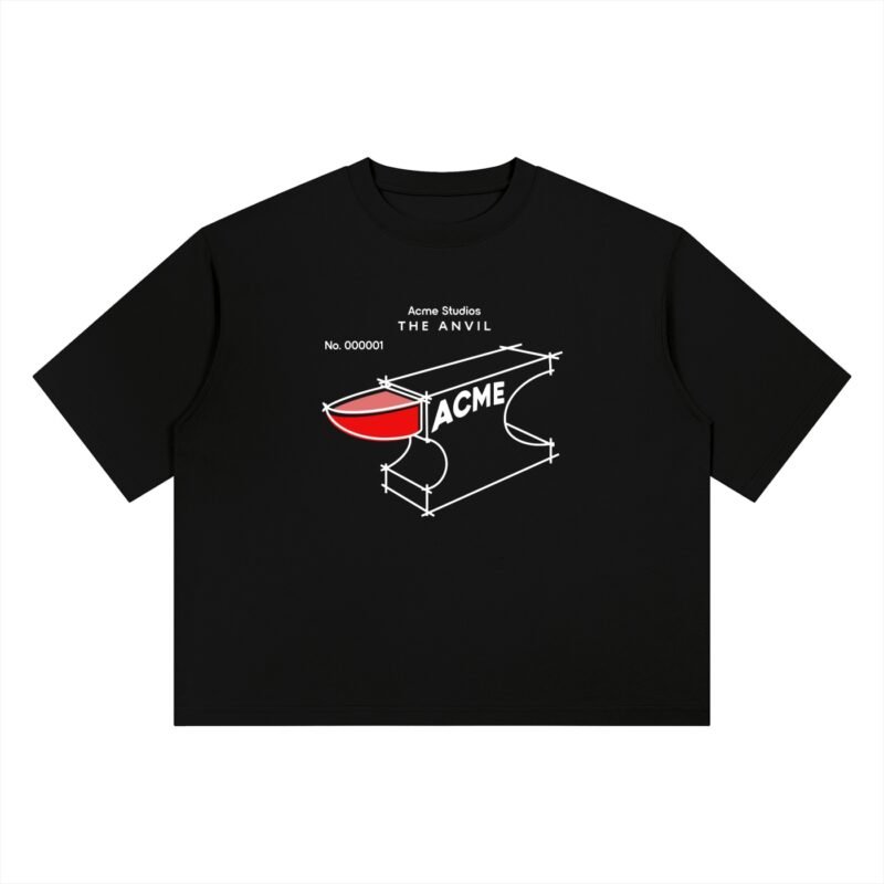 THE ANVIL - BOXY TEE - BLACK