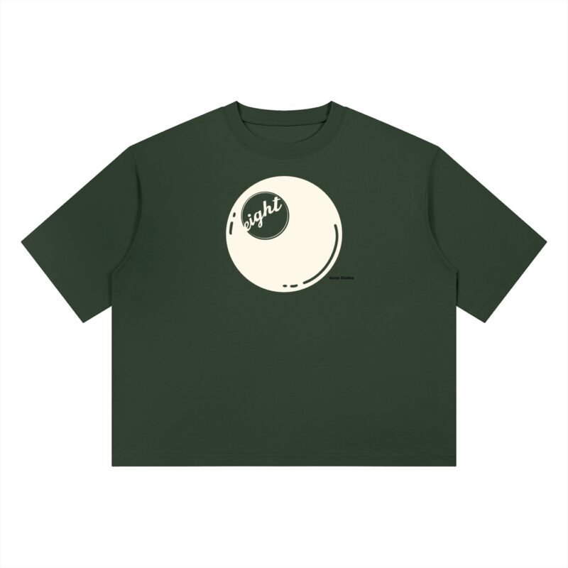 8BALL - H/W BOXY TEE - BLACKISH GRN